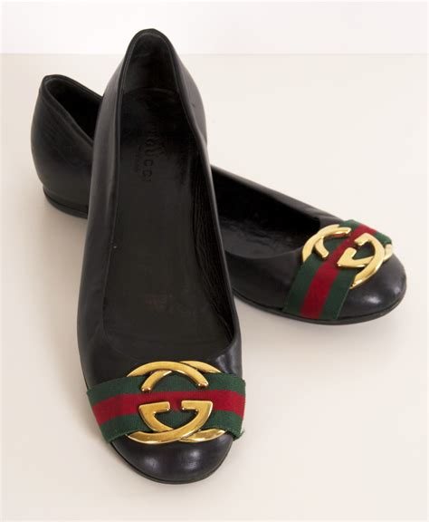 gucci white flat shoes|vintage Gucci flat shoes.